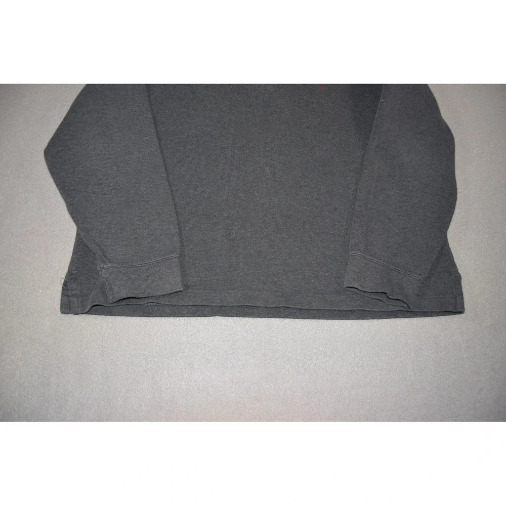 Polo Ralph Lauren Sweater Mens XL 1/4 Zip Pullover Grey Pony Cotton Pullover